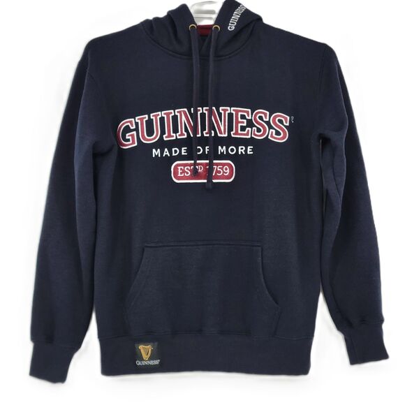 Guinness Authentic embroidered logo hoodie sweatshirt mens small - Picture 1 of 6